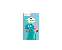 Uitnodigingskaarten, Dinosaurussen - Blauw