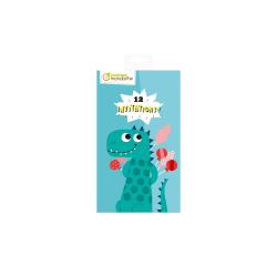 Cartes d'invitation, Dinosaures - Bleu