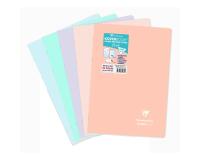 Cahier piqué Koverbook Blush A4 96 pages grands carreaux couverture polypropylène opaque bicolore - Assortis