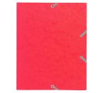 Chemise à élastique 3 rabats carte lustrée 400 gm² - format scolaire 17 x 22 cm