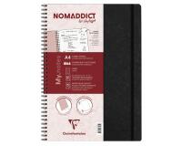 My.Notes Age Bag cahier reliure intégrale à marges détachables A4 120 pages détachables ligné + cadre en-tête - Noir
