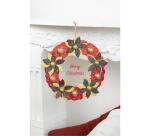 Couronne de fleurs 2x29x29cm - Kraft
