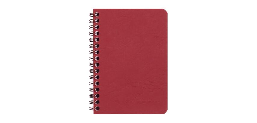 Cahier reliure intégrale Age Bag 9x14 100 pages 5x5 - Rouge