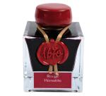 Encre 1670 à paillettes dorées 50ml - Rouge hématite