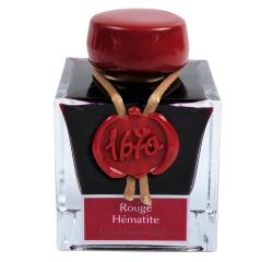 Encre 1670 à paillettes dorées 50ml - Rouge hématite