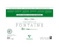 Fontaine paquet 4 bords frangés 5F 56x76cm 300g grain torchon