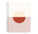 Terracotta, Carnet reliure intégrale A5 14,8x21 cm, 148 pages, ligné, ass.