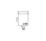 Boite de 125 Pochettes Kraft Adour Brun E4-280x400 mm - Auto-Adhésives - 120g/m2 - Brun