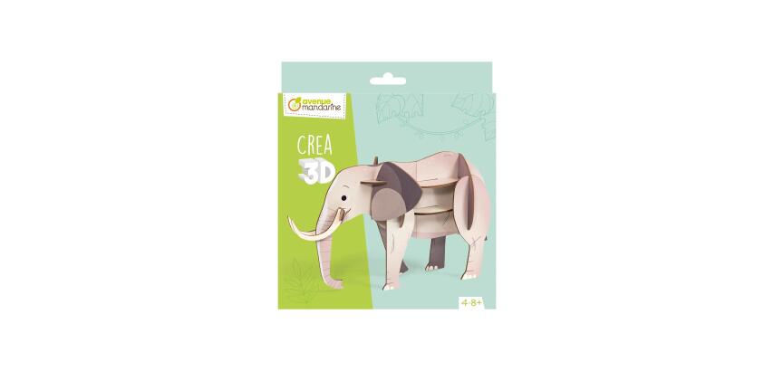 Crea 3D, Eléphant - Vert