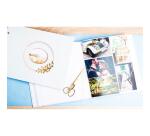 Photo album book 60 white pages Ring flower