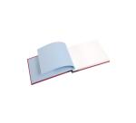 Reisealbum A5, Leinenbezug, 60 Blatt 180g - Rot