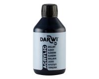 Darwi Flacon de 250 ml de Peinture Acrylique Universelle Brillante - Noir