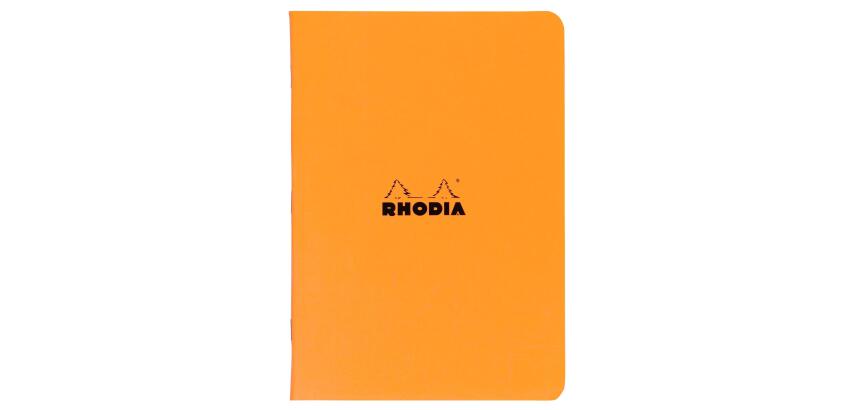 Cahier piqué Rhodia Classic 21x29,7 cm 96 pages ligné non détachables 80g - Orange