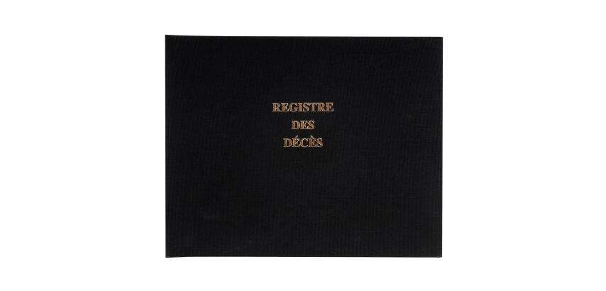 Registre 24x32cm des décès pour les hôpitaux, étab. sociaux (maisons de retraite) ou médico-sociaux - 100 pages