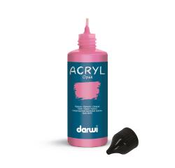 DARWI Acrylfarbe opak, Flasche 80ml, Altrosa - Altrosa