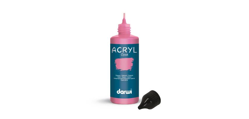 Darwi Flacon de 80 ml de Peinture Acrylique Universelle Opaque - Vieux rose