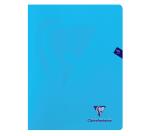 Cahier piqué Mimesys 24x32cm 96 pages petits carreaux + marge couverture polypropylène Couleur aléatoire - Assortis