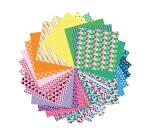 Origami Paper Geometric, 20 x 20 cm, 60F, 70g - Multicolore
