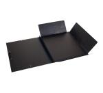 Tekenmap Kraft Zwart klep/elast 26x33cm - Zwart