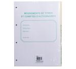 Set of 5 manifolds, carbonless paper, 5x5 gridded, small squares, duplicate, 50 sheets, size 14.8 x 10.5 cm, varnished cover - Other