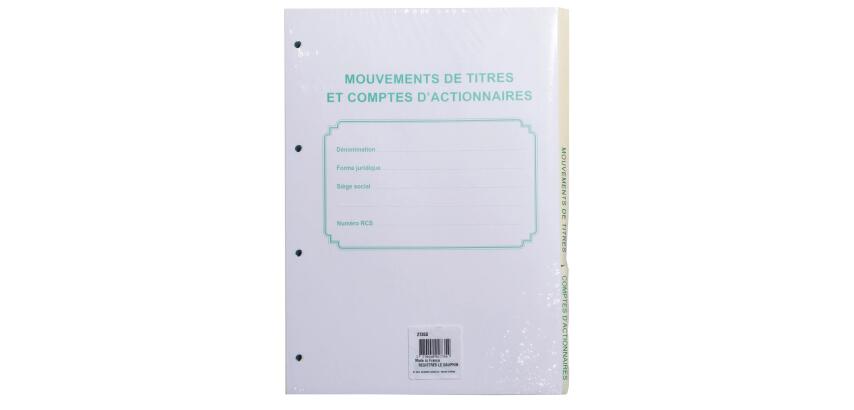 Set of 5 manifolds, carbonless paper, 5x5 gridded, small squares, duplicate, 50 sheets, size 14.8 x 10.5 cm, varnished cover - Other