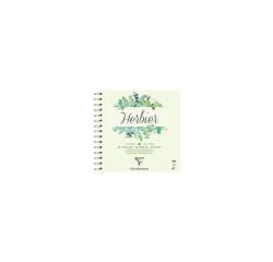 Herbier carnet spiralé 32F 21x21cm 180g