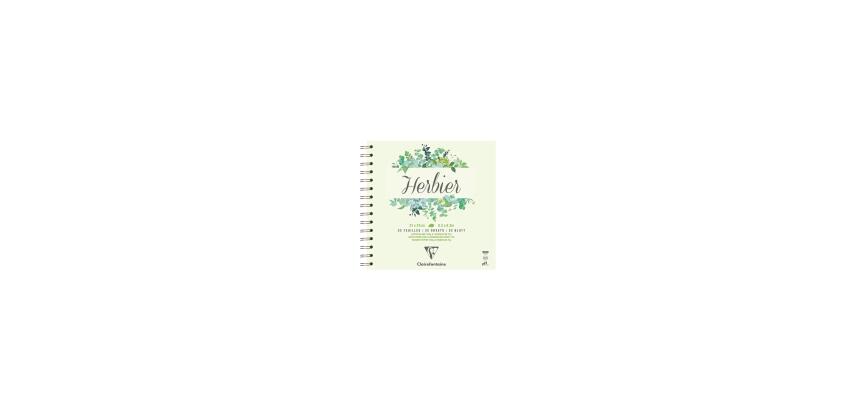 Clairefontaine Herbarium Spiral Notebook - 21 x 21cm - 32 Sheets - 180gsm