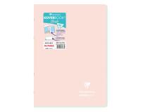 Cahier piqué Koverbook Blush A4 96 pages ligné couverture polypropylène opaque bicolore - Rose poudré/Menthe à l'eau