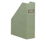 Rhodiarama porte-revues simili cuir italien 10x25x31 cm - Céladon