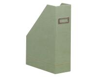 Rhodiarama porte-revues simili cuir italien 10x25x31 cm - Céladon