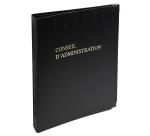 Luxury binding with refill 297X210 Board of Directors 100 numbered sheets 90g + 2 endpapers - Black