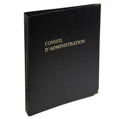 Luxusbuchbindung mit Nachfüllung 297x210 Vorstand 100 paginierte Blätter 90g + 2 Vorsatzblätter - Schwarz
