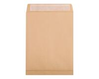 Boite de 250 Pochettes Kraft Brun 26-275x365mm avec Soufflet de 30 mm - Auto-Adhésives - 120g/m2 - Brun