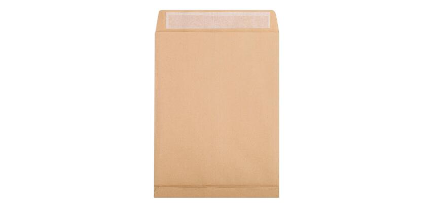 Boite de 250 Pochettes Kraft Brun 26-275x365mm avec Soufflet de 30 mm - Auto-Adhésives - 120g/m2 - Brun