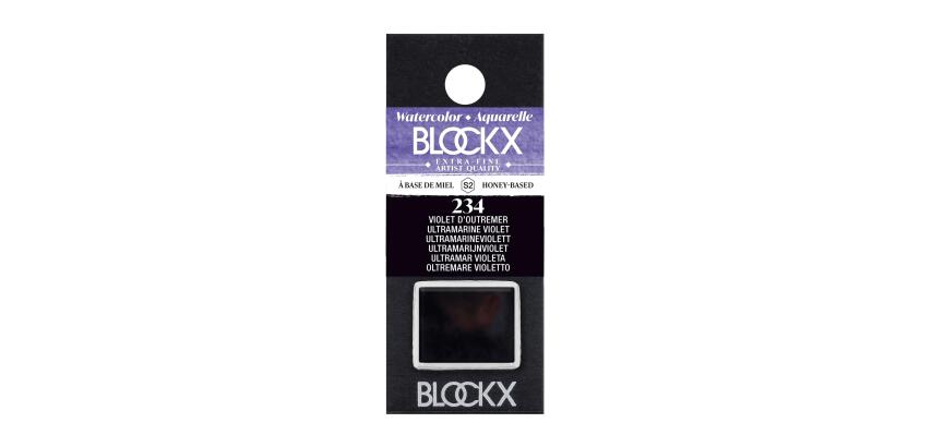 Aquarellfarbe, Ultramarinviolett - 1/2 Näpfchen 1,5ml - Ultramarinviolett