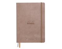 Rhodiarama Goalbook Creation rembordé rigide A5 100p papier lavis technique blanc uni 200g avec élastique - Taupe