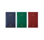 Agenda de bureau Carré Euro et cents 13,5 x 21 cm Journalier Janvier à Décembre 2027 - Couleurs assorties