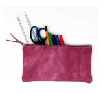 TIE&DYE Trousse plate 22 x 11 cm, rose violine - Rose violine