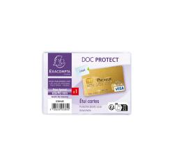Porta carta PVC liscio 20/100e - 70x98mm - Cristallo