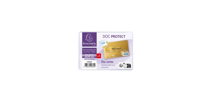 Porta carta PVC liscio 20/100e - 70x98mm - Cristallo