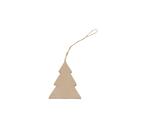 Sapin plat à suspendre 8cm - Kraft