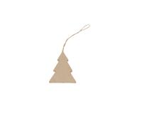 Sapin plat à suspendre 8cm - Kraft