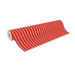 Papier 80g, Tiny 50x0,35m Rayures rouges - Rouge