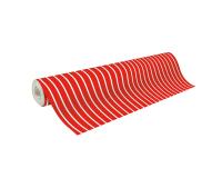 Papier 80g, Tiny 50x0,35m Rayures rouges - Rouge