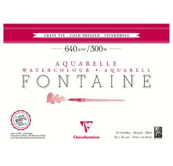 Fontaine bloc collé 4 côtés 10F 26x36cm 640g grain fin