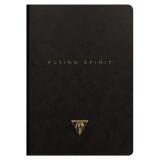 Flying Spirit carnet brochure cousue A5 192 pages ligné motifs assortis papier ivoire 90g - Noir