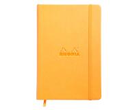 Webnotebook A5 192 pages ligné papier ivoire 90g fermeture élastique - Orange
