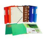 Paquet de 10 chemises FLASH 220 100% recyclé - 24x32cm - Couleurs assorties