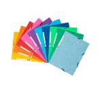 Exacompta Pressboard Elasticated 3-Flap Folder 400gsm A4 - Assorted colours