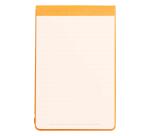 Rhodiarama Webnotepad rembordé rigide A5 192 pages ligné microperforé papier ivoire 90g fermeture élastique - Orange